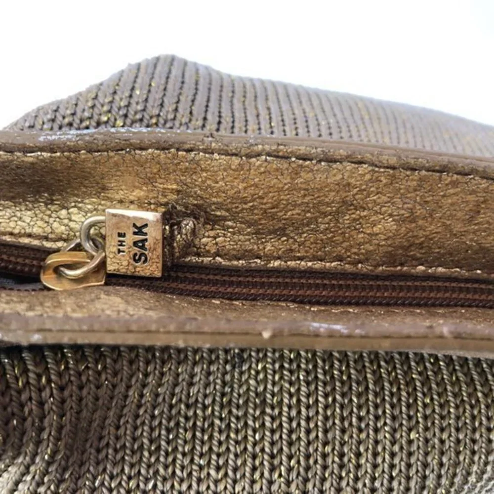 The Sak Bag Crochet Shoulderbag Gold Large Tote